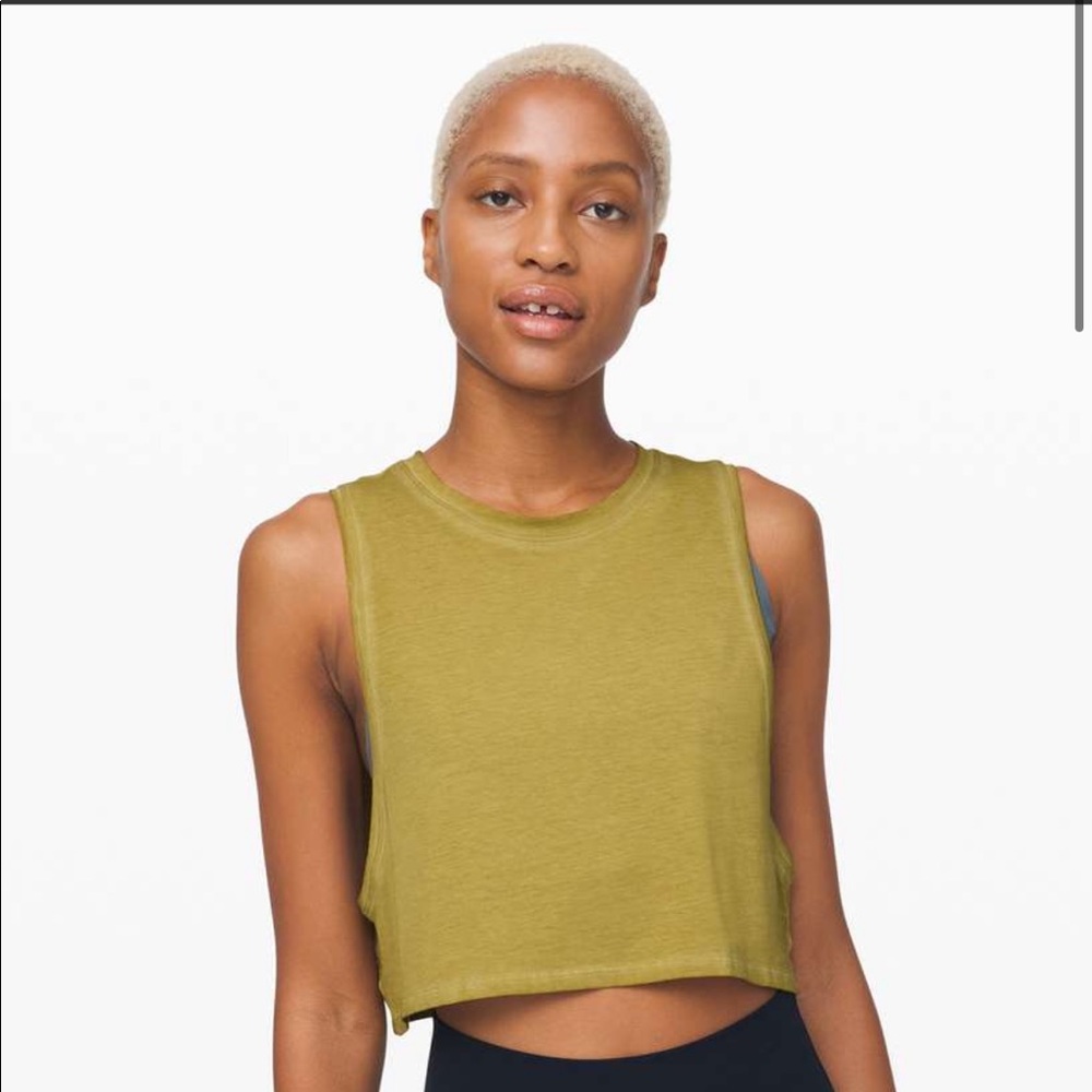 Lululemon Muscle Love Crop Tank *Fade in Washed Grape Leaf